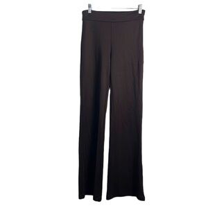 & Other Stories Burgundy Flared Leg Pull on Trouser Career Work Minimalist